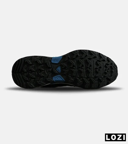 کفش کتانی مردانه و زنانه مشکی آبی I-Runner مدل 7908