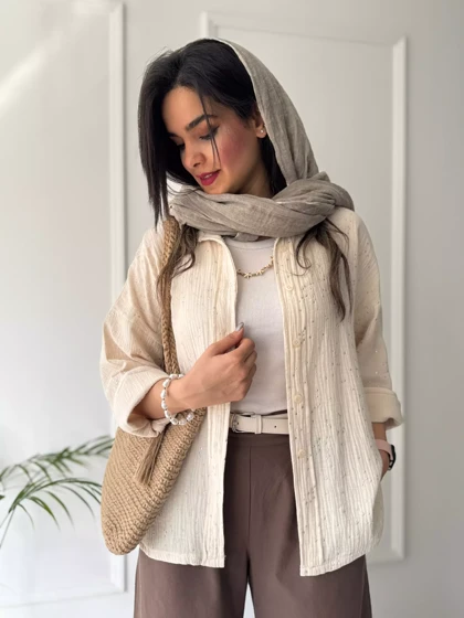 مانتو شومیزی پاستیلی میلانی