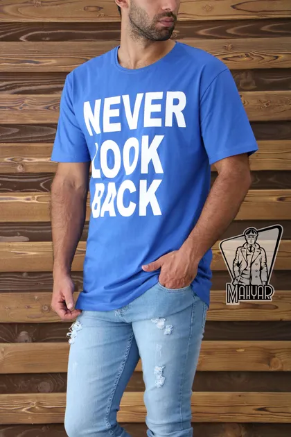 تیشرت آستین کوتاه NEVER LOOK BACK
