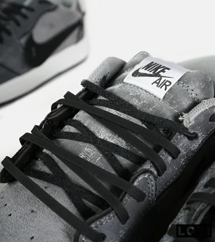 کفش کتانی مردانه و زنانه طوسی مشکی NIKE jordan 1 مدل 7181