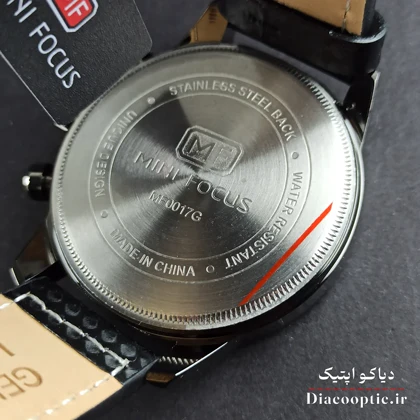 ساعت مچی مردانه اورجینال موتور ژاپن برند مینی فوکوس سه موتور مدل Mf0046G.04 بند چرم