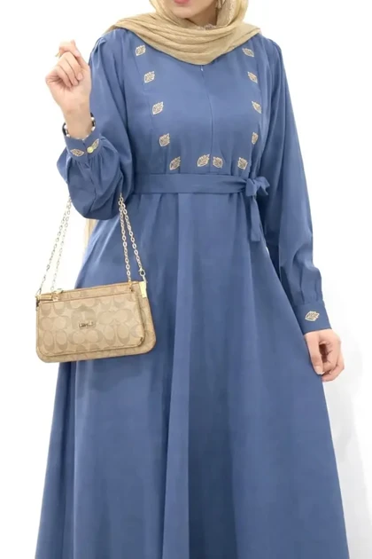 مانتو عبایی گلدوزی محنا 2