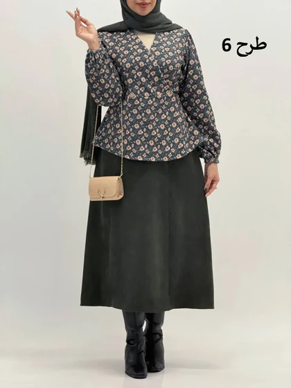 3977-شومیز و دامن فریماه