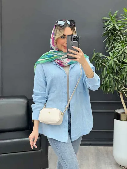 شومیز آستین پاگن پشت پیله