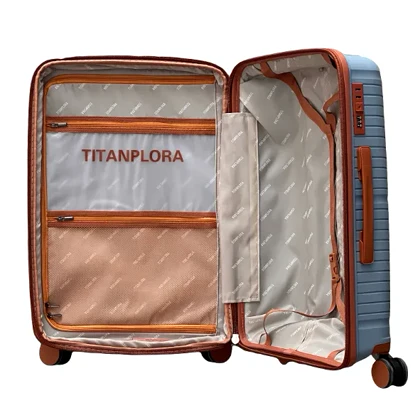 چمدان نشکن تیتان پلورا مدل TITANPLORA - TP6666 LARGE TRAVEL IN STYLE سایز بزرگ
