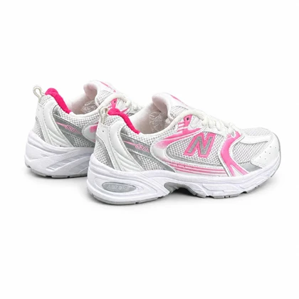 کتانی زنانه مدل نیوبالانس 530 سفید صورتی (کیفیت درحد مستر) New Balance