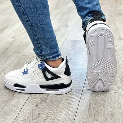 کتانی نایک جردن 4 رنگ سفید مشکی مردانه کد 279800