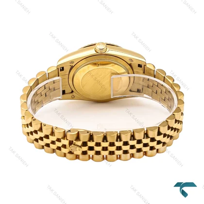 ساعت مردانه رولکس طلایی صفحه سفید خطی Rolex-6635-G