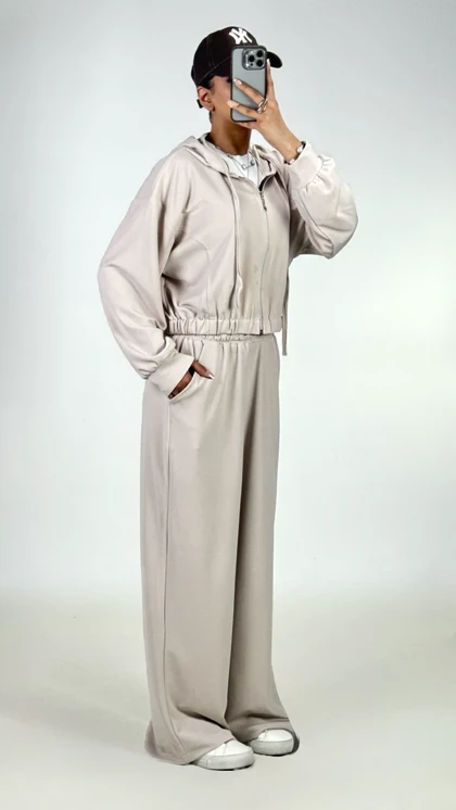 ست بامبر کلاهدار و شلوار کد 9000130