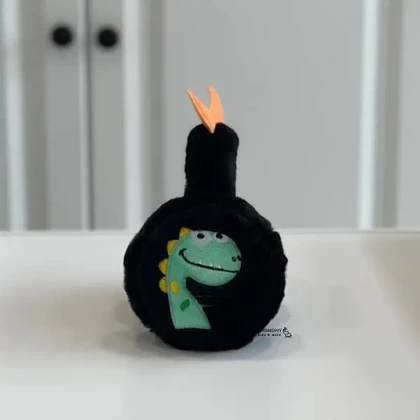 گوشگیر زمستانه بچگانه طرح دایناسور