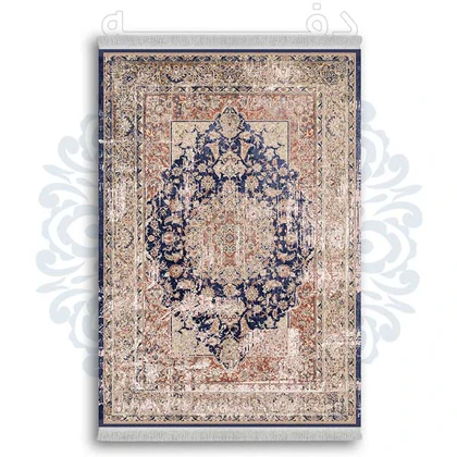 فرشینه از جنس پارچه هازان مخمل ترک طرح گلیم برند دفه کد DDGG 186