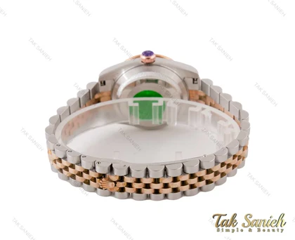 ساعت رولکس دیت جاست زنانه دورنگین Rolex-3721-L
