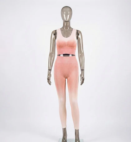 ست ورزشی زنانه بدنسازی سیملس گلبهی تای دای