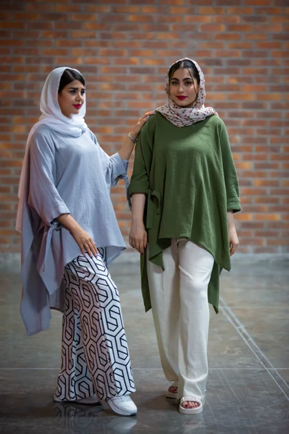 مانتو لینن پنبه عسل