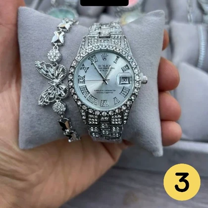 ساعت زنانه فول نگین رولکس