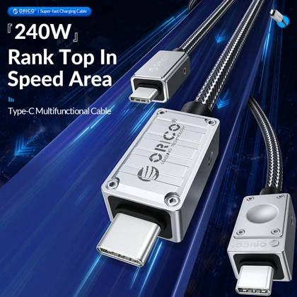کابل تایپ سی اوریکو ORICO مدل 240A3-20 توان 240 وات 1 متر