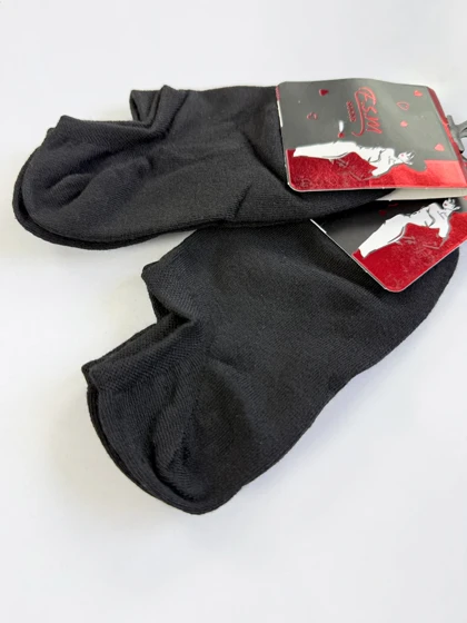جوراب مچی قوزکی زنانه نخ پنبه مشکی