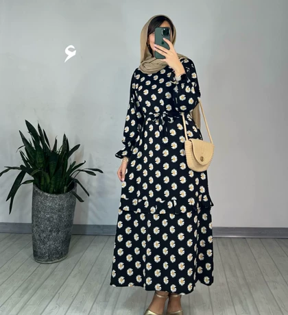 پیراهن مانتویی شکوفه 3