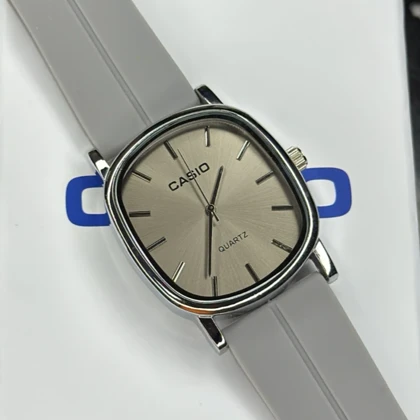 ساعت مچی کاسیو اولدمانی سیلور بند رابر طوسی مگنتی