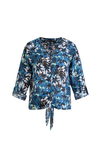 شومیز جلو گره دار نخی - 3161