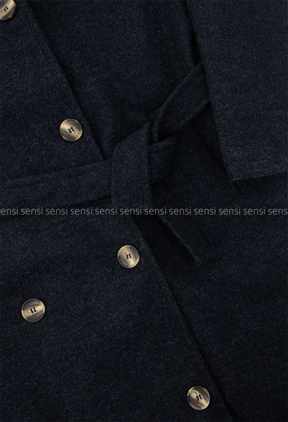 پالتو فوتر یقه ایستاده آستر دار @کد1004971