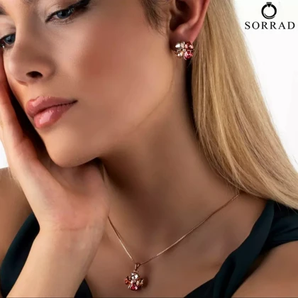 ست گردنبند و گوشواره اپال کلیو