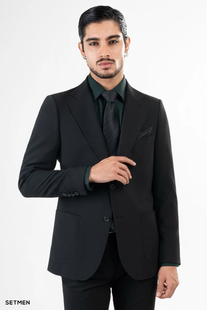 کت تک مردانه دو دکمه ساهارا