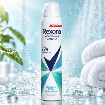 اسپری ضد تعریق زنانه رکسونا Rexona مدل Shower Fresh محافظت 72ساعته حجم 200ml
