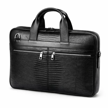 کیف اداری چرم طبیعی گاوی لیزارد