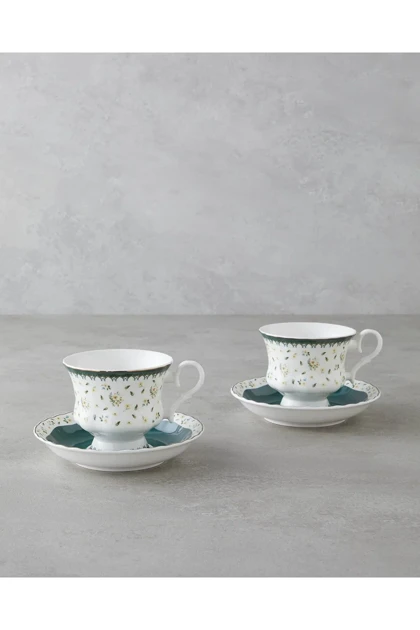 فنجان چای دو نفره English Home مدل Florana Bone China
