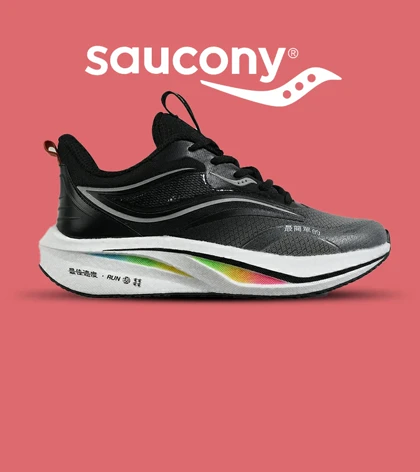 کفش کتانی مشکی Saucony Ride Review v.2 مدل 7389