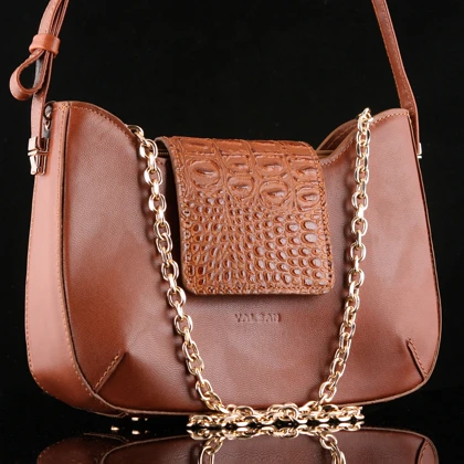 ست کیف و کفش زنانه چرم یلسان مدل راشا کد 914-SERENA-GAN