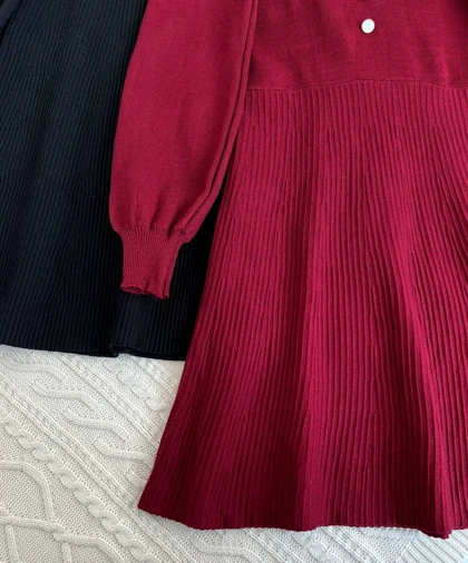 پیراهن بافت یقه گیپور کد 2279