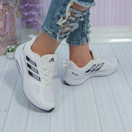 کتانی اسپرت مردانه و زنانه مدل آدیداس ADIDAS رنگ سفید