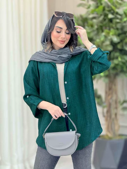 شومیز آستین پاگن نجلا
