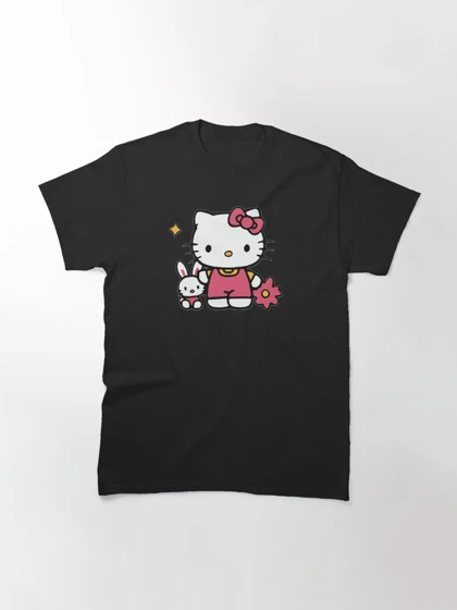 تیشرت Kitty طرح Hello Kitty and Her Bunny کد 261836