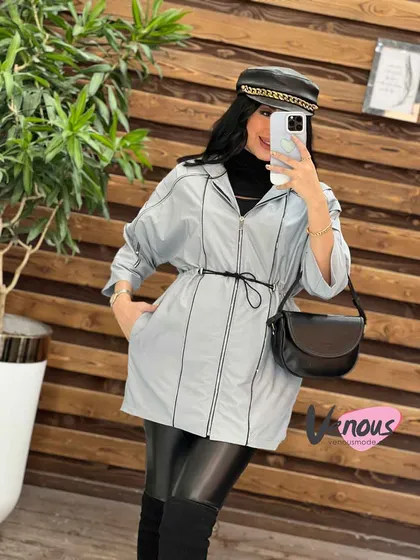 کاپشن سه زیپ کمرگت
