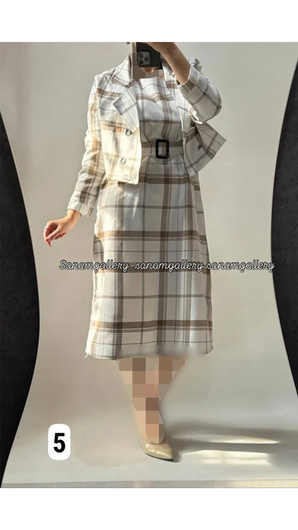 ست کت و سارافون و کمربند زنانه 37500