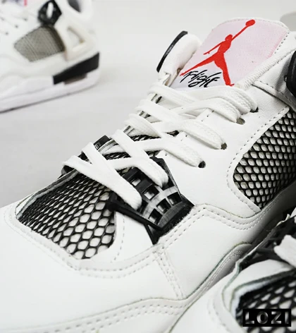 کتانی ساق‌دار مردانه سفید Nike air jordan 4