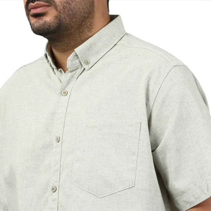 پیراهن آستین کوتاه لینن مردانه مدل 6215953