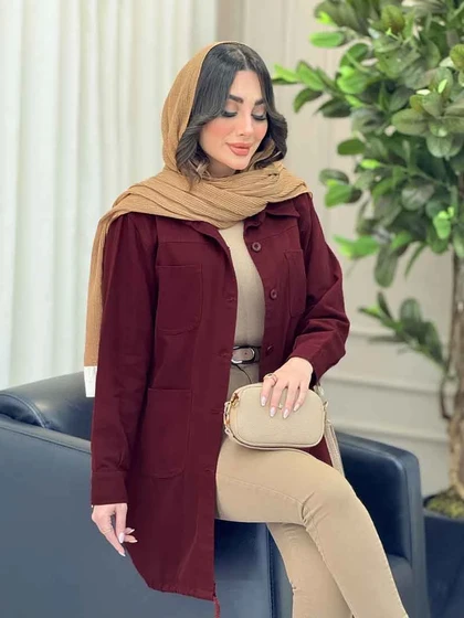مانتو پایین بند چهار جیب