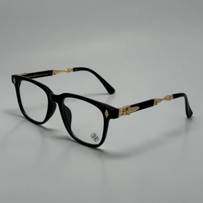 عینک بلوکات کروم هارتز مشکی طلایی Chrome Hearts 2272 - کیفیت مستر