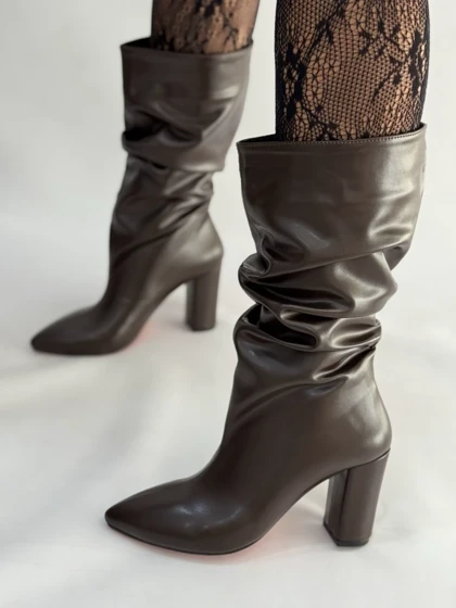 نیم بوت چروک کوتاه مکس 2381