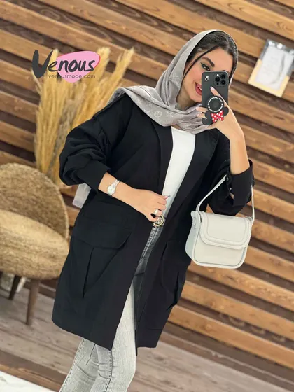 مانتو جیب پیله آستین دکمه