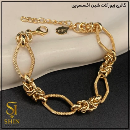 دستبند زنانه استیل شین شانل کد dzsh18