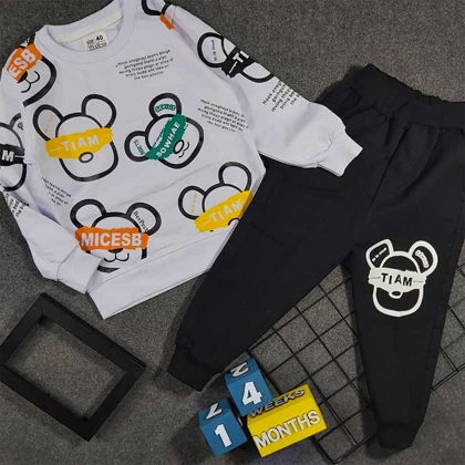 بلوز شلوار خرسی پسرانه