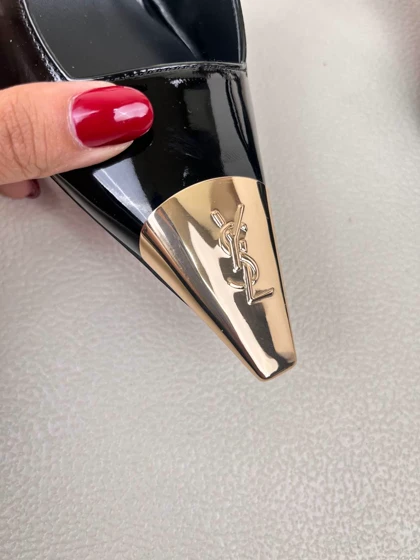 کفش زنانه پاشنه 10 سانت لودشکا پنجه طلا وای اس ال Yves Saint Laurent کد 1449