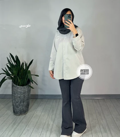 مانتو جین رنگی پرنده