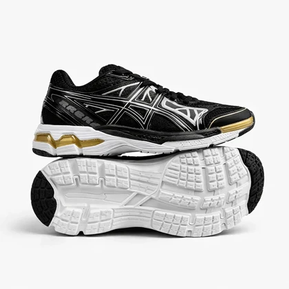 کفش کتانی اسیکس کایانو مشکی طلایی کد 295078