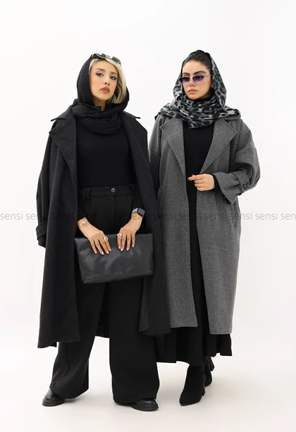 پالتو فوتر پشت دکمه آستر دارکد1004549